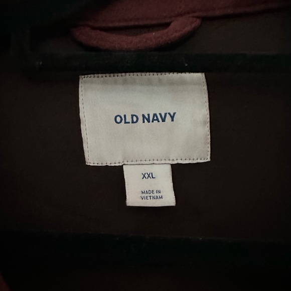 Old Navy Burgundy Deep Red Super Soft Zip Up Moto Jacket Size XXL - Picture 3 of 6